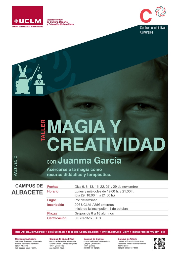 Nuevo Taller de Magia y creatividad en la Universidad de Albacete